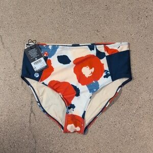 Floral High-Waisted Bikini Bottom